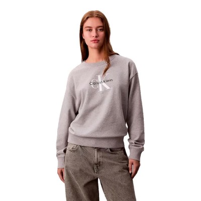 блуза,дамски,блузи,calvin,klein,jeans,essentials,monogram,french,terry,sweatshirt,grey,(heroic,grey,heather)