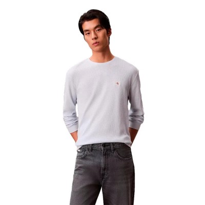 тениска,мъжки,тениски,дамски,тениски,calvin,klein,jeans,lv040em217,long,sleeve,t,shirt,white,blue,(plein,air)