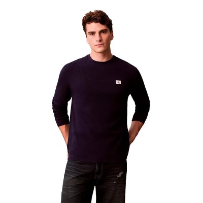 тениска,мъжки,тениски,дамски,тениски,calvin,klein,jeans,lv040em217,long,sleeve,t,shirt,blue,(maritime,blue)