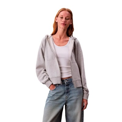 блуза,дамски,блузи,calvin,klein,jeans,lv047b237g,full,zip,sweatshirt,grey,(history,grey,heather)