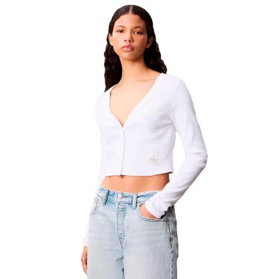 дънки,дамски,топове,calvin,klein,jeans,lv047c204g,long,sleeve,top,white,(bright,white)