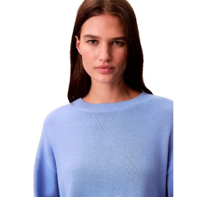 блуза,дамски,пуловери,дамски,плетени,дрехи,calvin,klein,jeans,lv047d305g,sweater,blue,(hydrangea)