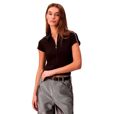 дънки,дамски,блузи,с,яка,мъжки,блузи,с,яка,calvin,klein,jeans,lv047e212g,polo,black,(black)