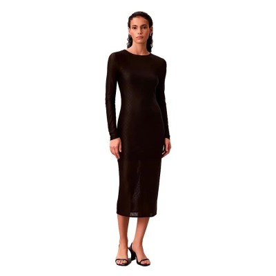 рокля,дамски,поли,и,рокли,calvin,klein,jeans,lv047e229g,long,sleeve,dress,black,(black)