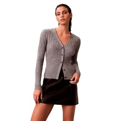 жилетка,дамски,пуловери,дамски,плетени,дрехи,calvin,klein,jeans,lv047e331g,cardigan,grey,(quiet,grey)