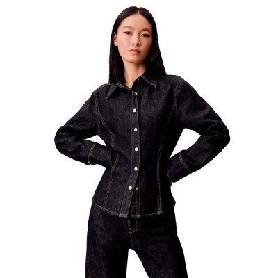 дънки,дамски,ризи,calvin,klein,jeans,lv047e709g,shirt,black,(classic,ck,rinse)