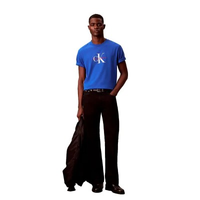 тениска,мъжки,тениски,дамски,тениски,calvin,klein,jeans,lv04rb862g,short,sleeve,t,shirt,blue,(ocean,tides)
