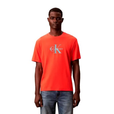 тениска,мъжки,тениски,дамски,тениски,calvin,klein,jeans,lv04rb862g,short,sleeve,t,shirt,orange,(orange,horizon)