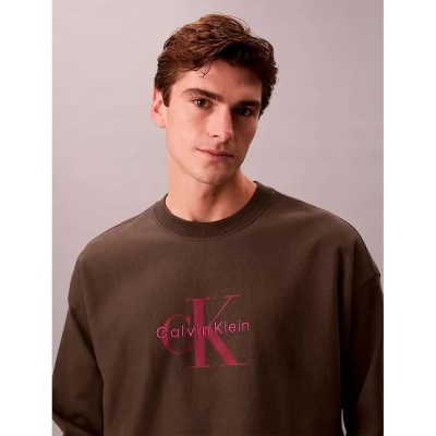 блуза,мъжки,пуловери,calvin,klein,jeans,lv04rd234g,sweatshirt,brown,(beluga)