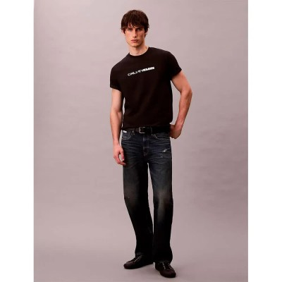 тениска,мъжки,тениски,дамски,тениски,calvin,klein,jeans,lv04rd807g,short,sleeve,t,shirt,black,(black)