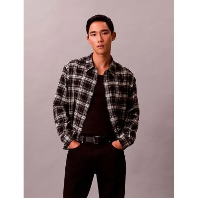 дънки,мъжки,ризи,calvin,klein,jeans,lv04re114g,relaxed,fit,shirt,black,(black)