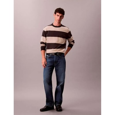 тениска,мъжки,тениски,дамски,тениски,calvin,klein,jeans,lv04re212g,long,sleeve,t,shirt,brown,(pirate,black)