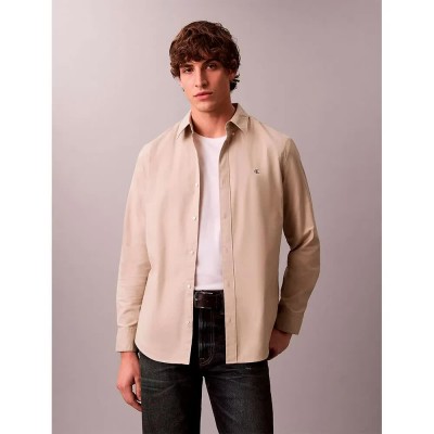 риза,с,дълъг,ръкав,мъжки,ризи,calvin,klein,jeans,lv140em125,long,sleeve,shirt,beige,(ancient,marble)