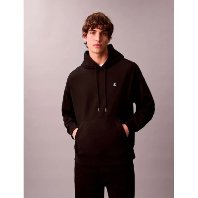 суичър,мъжки,пуловери,calvin,klein,jeans,premium,terry,monogram,hoodie,brown,(black)