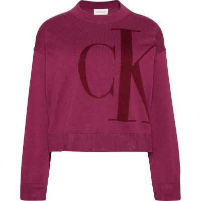 блуза,мъжки,пуловери,дамски,пуловери,calvin,klein,jeans,smooth,sweater,purple,(berry,glaze)