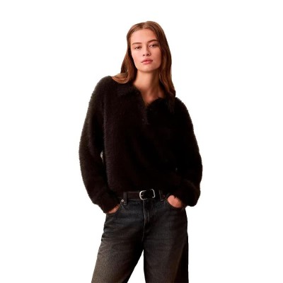 дънки,дамски,блузи,с,яка,мъжки,блузи,с,яка,calvin,klein,jeans,soft,relaxed,fit,long,sleeve,polo,black,(pirate,black)