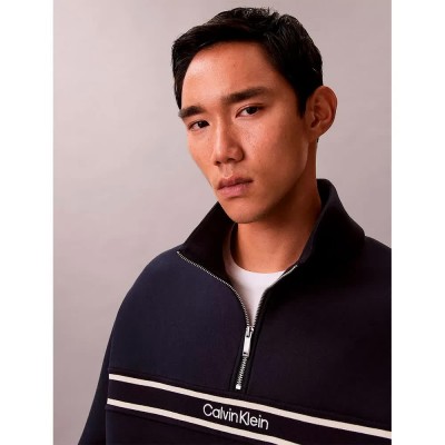 блуза,мъжки,пуловери,calvin,klein,jeans,spacer,relaxed,fit,full,zip,sweatshirt,blue,(dark,sapphire)