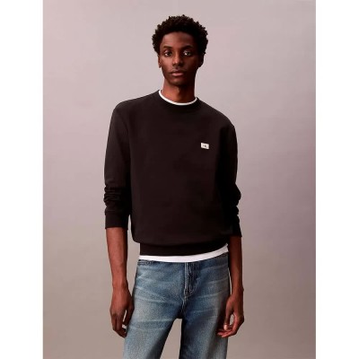 блуза,мъжки,пуловери,calvin,klein,jeans,terry,monologo,sweatshirt,black,(black)