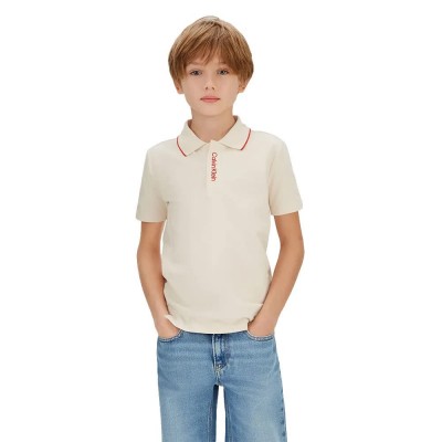 дънки,детски,блузи,с,яка,calvin,klein,jeans,tipping,short,sleeve,polo,beige,(whitecap,grey)