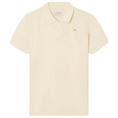 дамски,блузи,с,яка,мъжки,блузи,с,яка,silbon,1011001104,classic,short,sleeve,polo,beige,(cream)