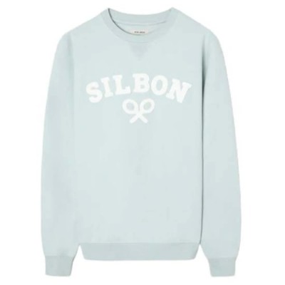 блуза,мъжки,пуловери,silbon,1011102227,medium,racket,logo,sweatshirt,green,(aquamarine)