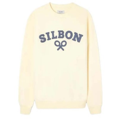 блуза,мъжки,пуловери,silbon,1011104226,medium,racket,logo,sweatshirt,yellow,(yellow)