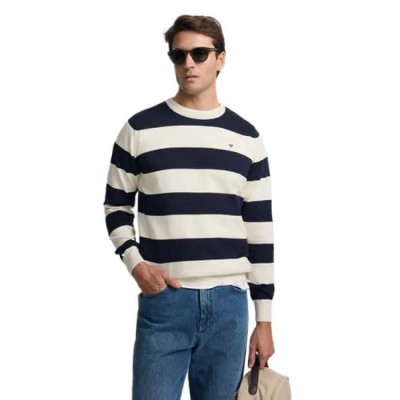 блуза,мъжки,пуловери,дамски,пуловери,silbon,1020807334,stripes,sweater,white,blue,(marino,crema)