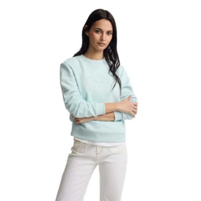 блуза,дамски,блузи,silbon,2011102141,classic,sweatshirt,blue,(sky,blue)