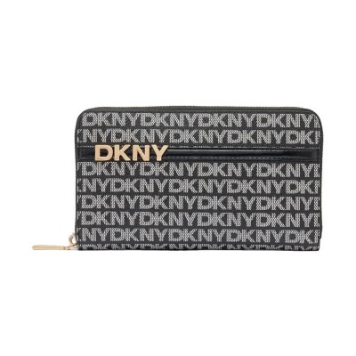 портфейли,и,портмонета,dkny,avril,around,wallet,black,(black,logo,black)