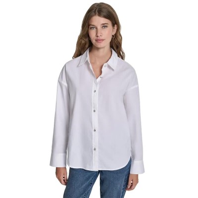 риза,с,дълъг,ръкав,дамски,ризи,мъжки,ризи,dkny,dw5900141,long,sleeve,shirt,white,(white)