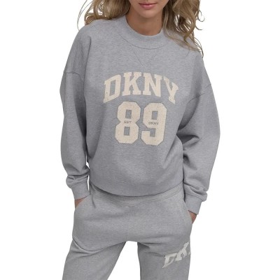 блуза,дамски,блузи,dkny,dw7000224,sweatshirt,grey,(pearl,grey,heather,eggnog)