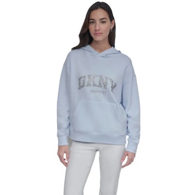 блуза,дамски,блузи,dkny,dw7000385,sweatshirt,blue,(lt,blue,silver)