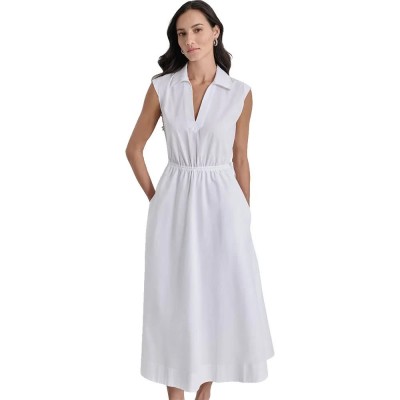 рокля,дамски,поли,и,рокли,dkny,dw9500135,midi,dress,white,(white)