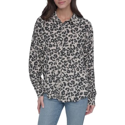 дамски,ризи,мъжки,ризи,dkny,garment,dye,and,print,shirt,grey,(prowl,lt,city,khaki)