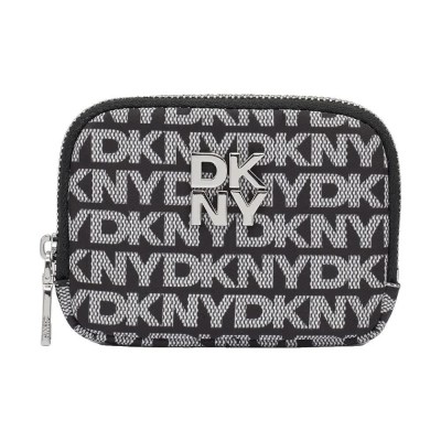 портфейли,и,портмонета,dkny,jenny,sm,zip,around,woman,wallet,black,(black,logo,black)
