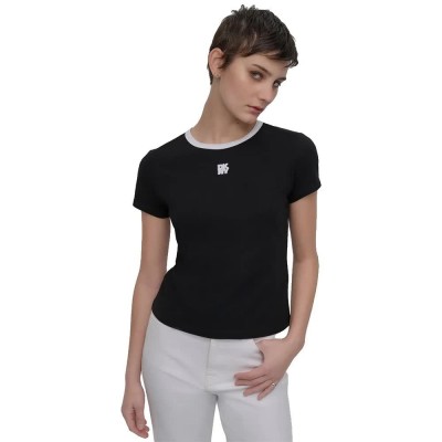 тениска,мъжки,тениски,дамски,тениски,dkny,new,york,stack,patch,short,sleeve,t,shirt,black,(black,white)