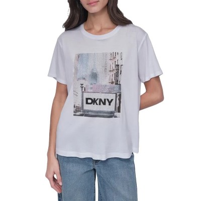 тениска,мъжки,тениски,дамски,тениски,dkny,subway,rhinesto,t,shirt,white,(color,combo)