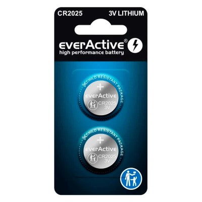 батерии,everactive,cr2025,lithium,battery,clear,(silver)