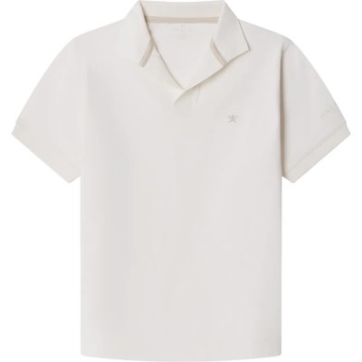 дамски,блузи,с,яка,мъжки,блузи,с,яка,hackett,johnny,collar,short,sleeve,polo,white,(off,white)