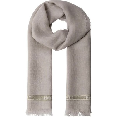 шал,ръкавици,шапки,и,шалове,hackett,linen,selvedge,scarf,grey,(stone,beige)