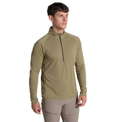 тениска,мъжки,тениски,дамски,тениски,craghoppers,nosilife,solarshield+,half,zip,long,sleeve,t,shirt,beige,(cardamon)