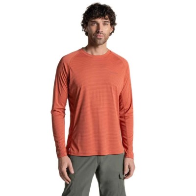 тениска,мъжки,тениски,дамски,тениски,craghoppers,nosilife,solarshield+,long,sleeve,t,shirt,orange,(dark,sahara)