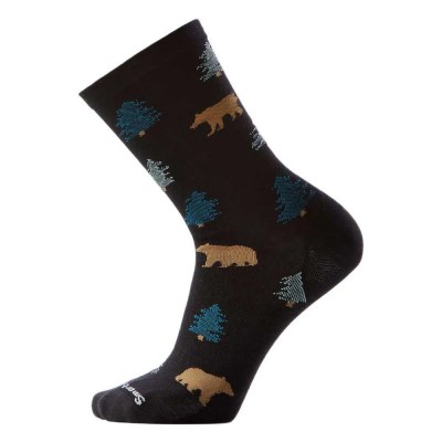 чорапи,мъжки,чорапи,дамски,чорапи,smartwool,everyday,through,the,trees,crew,socks,black,(black)