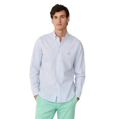 риза,с,дълъг,ръкав,дамски,ризи,мъжки,ризи,façonnable,cl,bd,bi,oxf,strp,long,sleeve,shirt,blue,(horizon,blue)