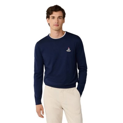 блуза,мъжки,пуловери,дамски,пуловери,façonnable,cosilk,birdie,sweater,blue,(marine,blue)