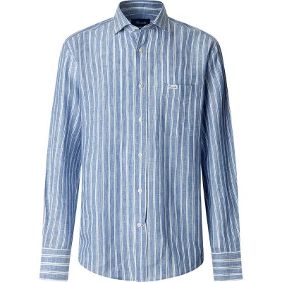 риза,с,дълъг,ръкав,дамски,ризи,мъжки,ризи,façonnable,fm302181,linen,long,sleeve,shirt,blue,(regal,blue)