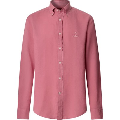 риза,с,дълъг,ръкав,дамски,ризи,мъжки,ризи,façonnable,fm302207,linen,long,sleeve,shirt,pink,(salsa,red)