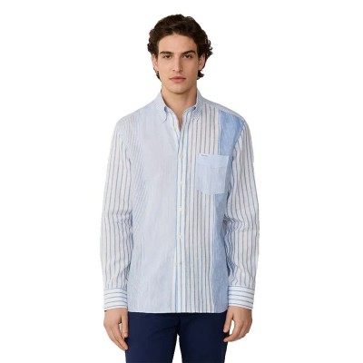 риза,с,дълъг,ръкав,дамски,ризи,мъжки,ризи,façonnable,fm310944,linen,long,sleeve,shirt,blue,(horizon,blue)