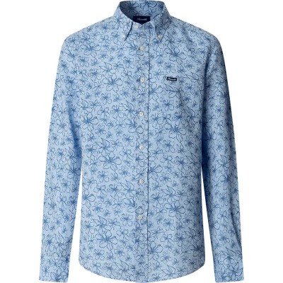 риза,с,дълъг,ръкав,дамски,ризи,мъжки,ризи,façonnable,hibscus,long,sleeve,shirt,blue,(horizon,blue)