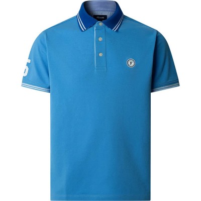 дамски,блузи,с,яка,мъжки,блузи,с,яка,façonnable,silicone,badge,short,sleeve,polo,blue,(regal,blue)